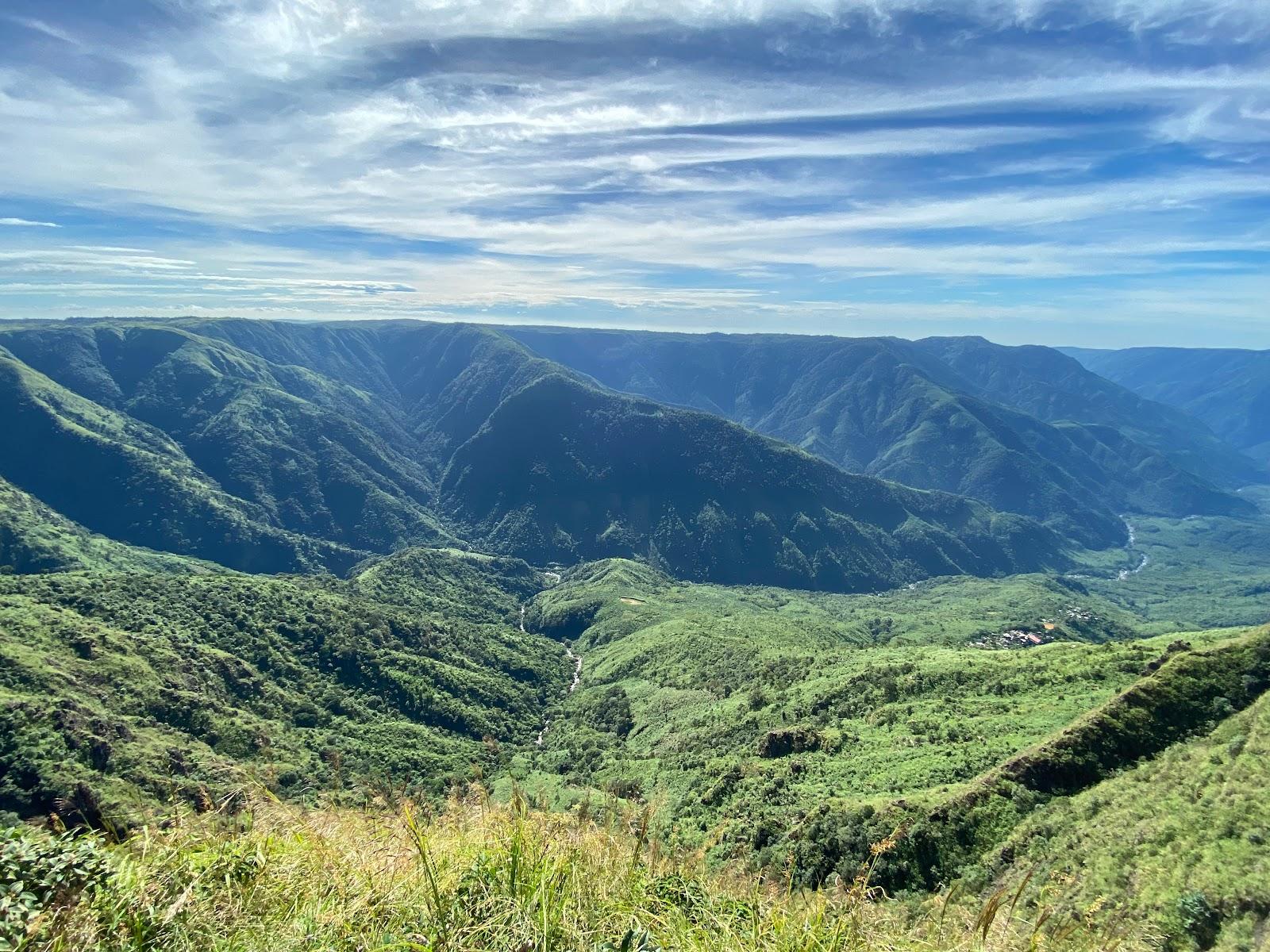Panorama verdoyant des montagnes du Meghalaya